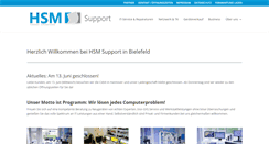 Desktop Screenshot of hsm-support.de