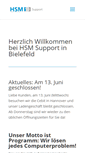 Mobile Screenshot of hsm-support.de